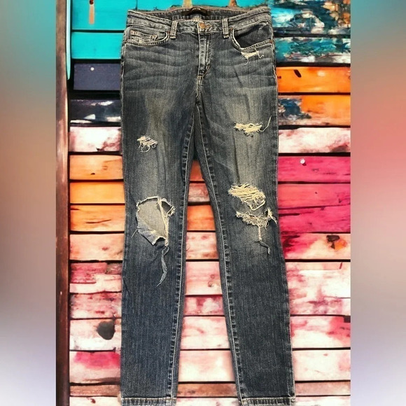 Joe’s Jo Skinny Ankle Jeans Distressed - Picture 3 of 12